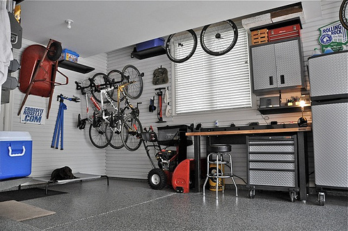 Doesn't parking your truck in a neat, tidy garage sound like a good idea? Organized garage on the cheap