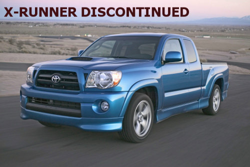 Tacoma X-Runner package discontinued