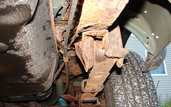 2005 Toyota Tacoma with Extensive Frame Rust