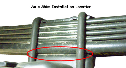 Leaf Spring Shim Location