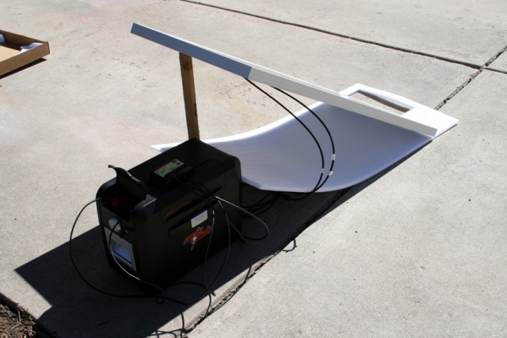 Solar energy system for camping