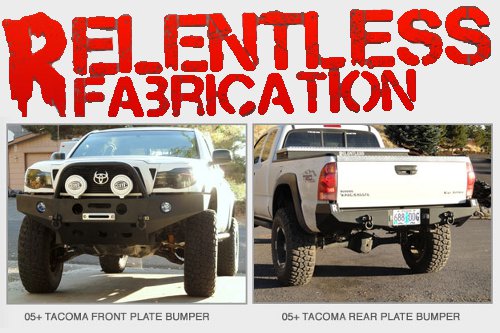 Relentless Fabrication steel Tacoma bumpers