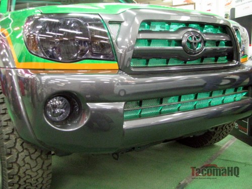 The Gamer's Grille with hidden-mounted LEDs Tacoma Gamer grille LEDs