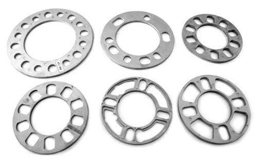 Washer type wheel spacers